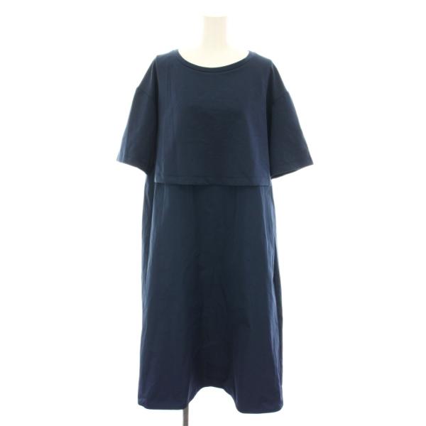 【中古】未使用品 マックスマーラ ウィークエンドライン ワンピース ロング 半袖 S 紺 15-62-60129 /レディース MAXMARA WEEKEND LINE（マックスマーラウィークエンドライン） 未使用