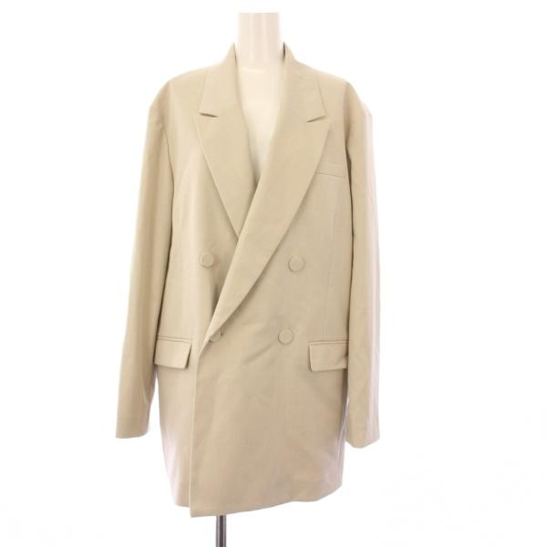 【中古】アダムエロペ Adam et Rope' 25SS ダブルブレストジャケット テーラードジャケット 38 ベージュ GAV05000 ADAM ET ROPE'（アダムエロペ） Adam et Rope' 25SS ダブルブレスト