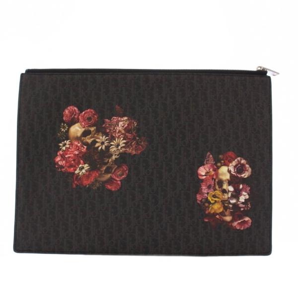 ディオールオム Dior HOMME ボディバッグ 刺繍 黒 グレー 最終価格 ディオールオム Dior HOMME ボディバッグ 刺繍 黒 グレー 最終価格