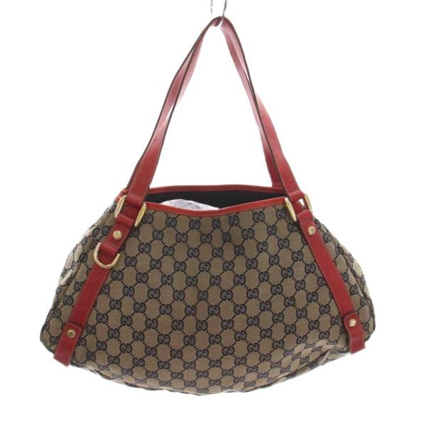 GUCCI ショルダーバッグ ベージュ キャンバス GUCCI（グッチ） GUCCI GGキャンバス ショルダーバッグ トートバッグ