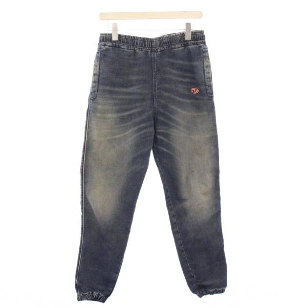 【中古】ディーゼル D-LAB-NE JOGG ジョガーパンツ イージー ウエストゴム ストレッチ ロゴ インディゴ A03932 DIESEL（ディーゼル） DIESEL D-LAB-NE JOGG ジョガーパンツ イージー