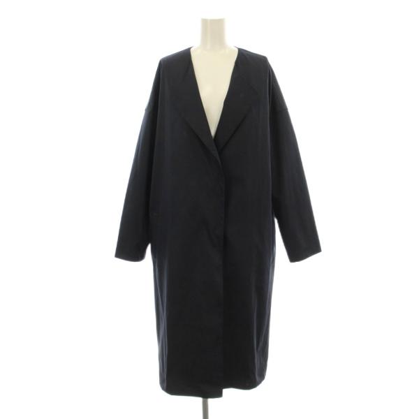 レリアン Leilian スプリングコート ロング 裏地なし 薄手 大きい