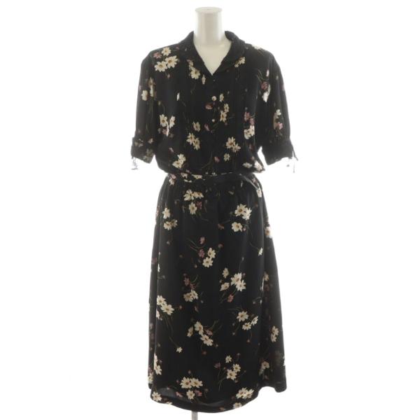 インゲボルグ INGEBORG ワンピース ロング丈 花柄 半袖 レース装飾