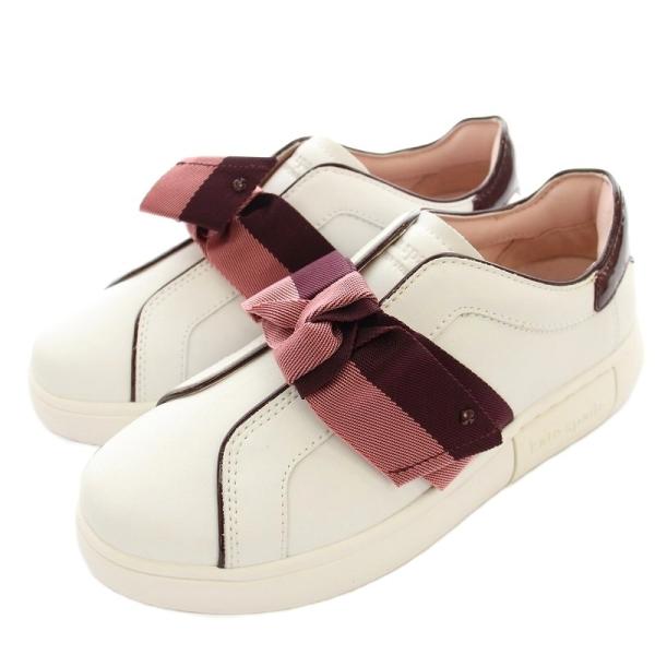 新品　kate spade newyork レザー スニーカー ハローキティ X ケイト・スペード ニューヨーク スムースレザー