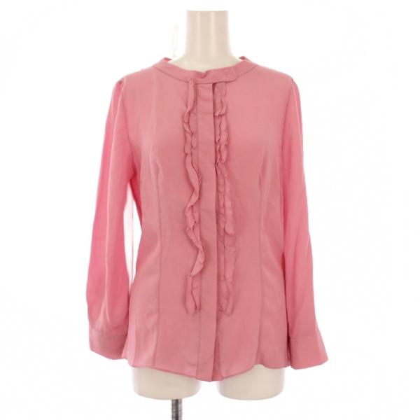 PRADA（プラダ） シャツ ブラウス バンドカラー 長袖 フリル ワン