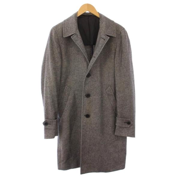 【中古】イセタン メンズ ISETAN MEN'S ロロピアーナ チェスターコート アウター ロング丈 ウール 44 グレー イセタン メンズ ISETAN MEN'S ロロピアーナ チェスターコート
