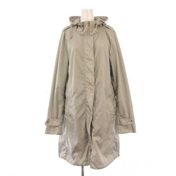 【中古】ヘルノ HERNO スプリングコート レインコート アウター ロング丈 ジップアップ フード 46 グレー GC0050D ヘルノ HERNO スプリングコート レインコート アウター ロング丈