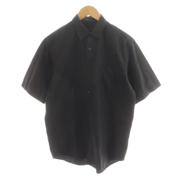 【中古】コモリ COMOLI ショートスリーブシャツ 半袖 コットン 1 黒 ブラック P01-02008 /AN10 メンズ vectorpremium_081-102509230026