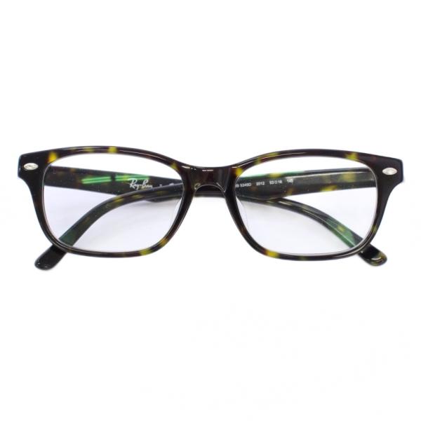 レイバン RAY BAN 伊達眼鏡 メガネ べっ甲柄 53□18 145 黒 クリア