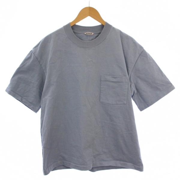 【中古】オーラリー AURALEE 24SS HEAVY WEIGHT TEE Tシャツ カットソー 半袖 クルーネック 3 水色 メンズ オーラリー AURALEE 24SS HEAVY WEIGHT TEE Tシャツ カットソー 半袖