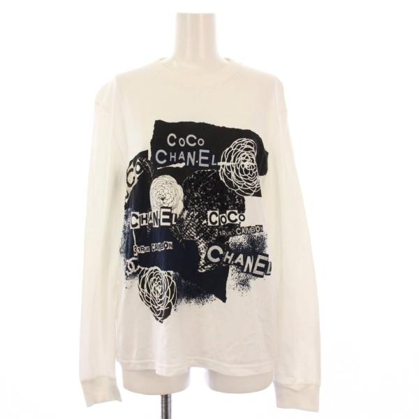 CHANEL シャネル スウェット グラフィティロゴ カメリア スパンコール CHANEL - シャネル CHANEL グラフィティロゴ カメリア スパンコール