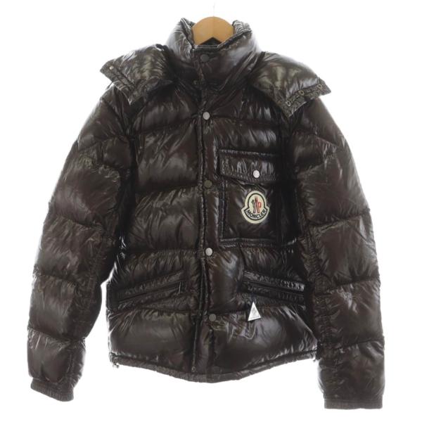 美品❢MONCLER ブラウン フード付きジャケット　00 vectorpremium_081-102510140130