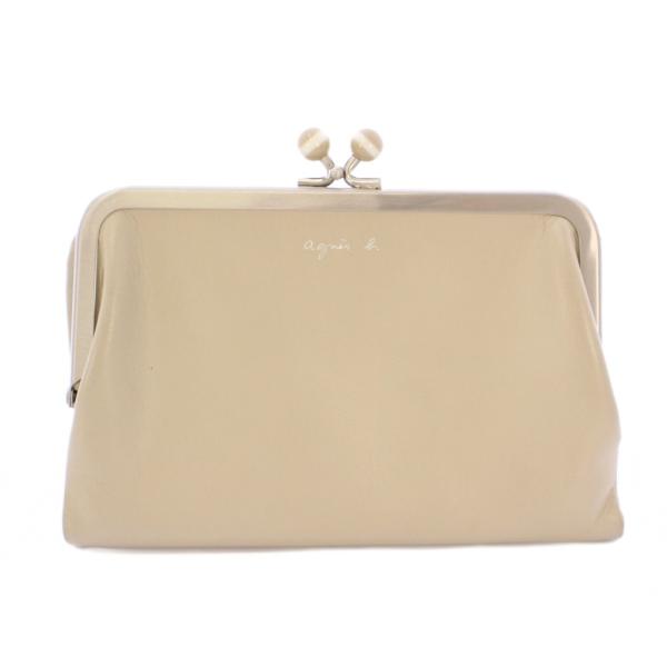 agnes b.（アニエスベー） ウォレット 二つ折り財布 がま口 レザー