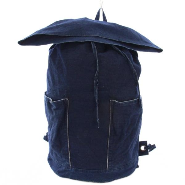 【中古】パラスパレス Pallas Palace インディゴウェザーバックパック リュックサック ワンカラー 無地 紺 ネイビー パラスパレス Pallas Palace インディゴウェザーバックパック リュック