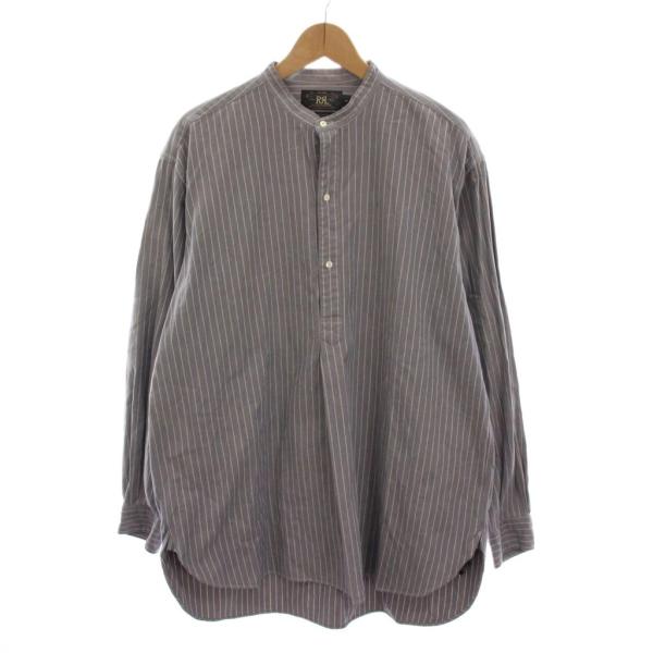 ダブルアールエル RRL ラルフローレン プルオーバー シャツ ストライプ