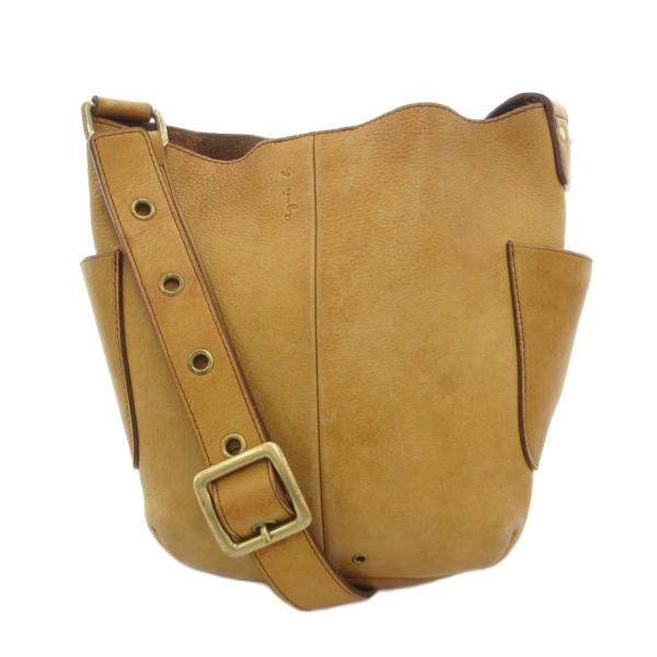 agnes b. アニエスベー olive ショルダーバッグ 牛革 レザー