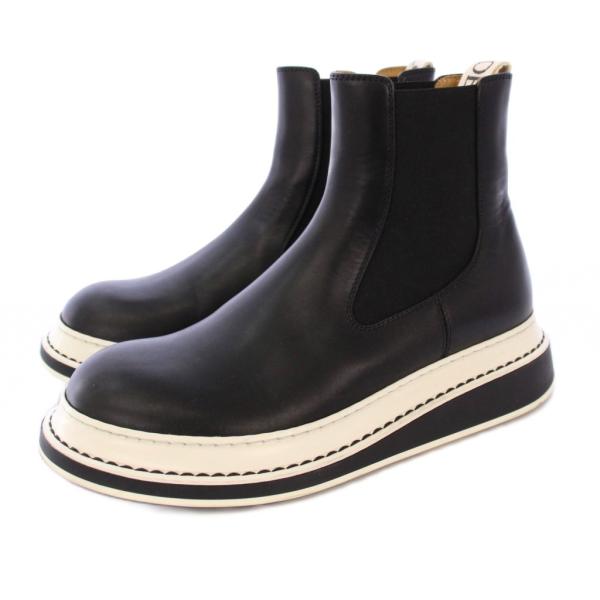 【中古】ロエベ LOEWE チェルシーブーツ CHELSEA BOOT サイドゴアブーツ ショートブーツ レザー 37 黒 /TK レディース LOEWE（ロエベ） チェルシーブーツ CHELSEA BOOT サイドゴアブーツ