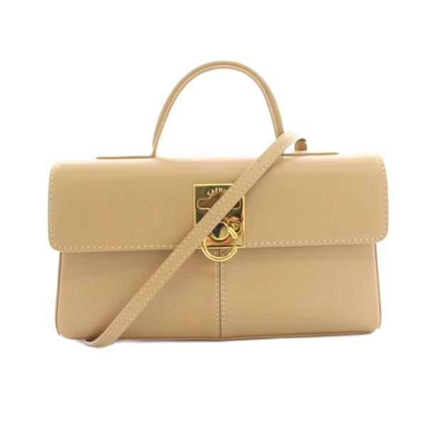 【中古】カフネ CAFUNE スタンス ウォレット ハンドバッグ ショルダーバッグ レザー ピンクベージュ レディース カフネ CAFUNE スタンス ウォレット Stance Wallet ハンドバッグ