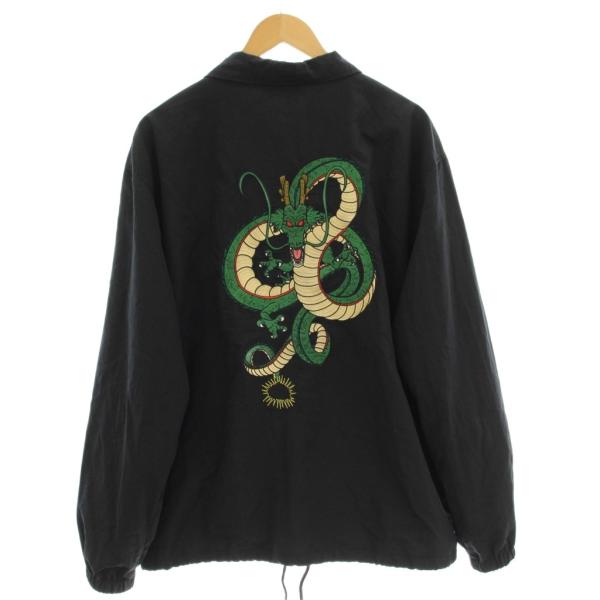 【中古】グラニフ ドラゴンボール コーチジャケット ブルゾン ステンカラー 裏地総柄 ナイロン L ブラック g245060-01 グラニフ graniph ドラゴンボール コーチジャケット ブルゾン ステン