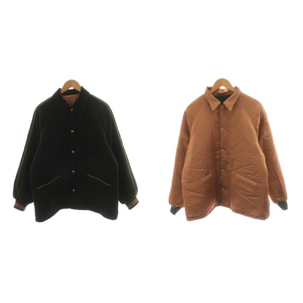 【中古】チマラ chimala ブルゾン ジャケット ロゴ リバーシブル S ピンク 黒 ブラック /AN16 メンズ チマラ chimala ブルゾン ジャケット ロゴ リバーシブル S ピンク 黒