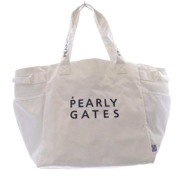 PEARLY GATES トートバッグ ホワイト FR パーリーゲイツ PEARLY GATES トートバッグ ハンドバッグ ロゴ 白