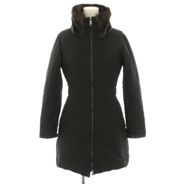 MAX&Co. マックスアンドコー ダウンコート ブラック 黒 ファー マックス&コー MAX&CO. ダウンコート アウター ミドル フェイクファー