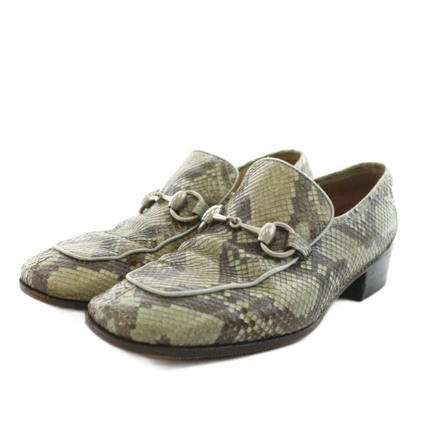 GUCCI（グッチ） ホースビット ローファー モカシン パイソンレザー 36