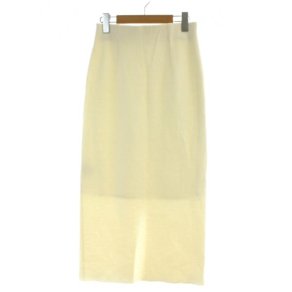 アルアバイル allureville スカート ロング ウール混 2 白 ホワイト