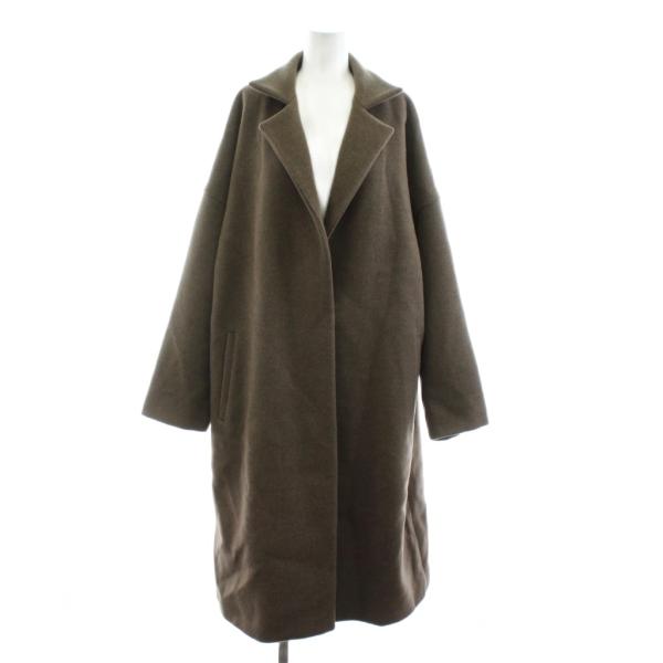 【中古】ミューズ ドゥーズィエム クラス victorianチェスターコート ロング ウール 茶 ブラウン 19020500404130 ミューズ ドゥーズィエム クラス victorianチェスターコート ロング