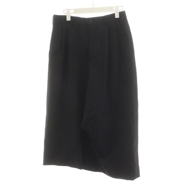 black comme des garcons AD2021 3タックワイド COMME des GARCONS HOMME - コムデギャルソンオム24AW ウールサージ