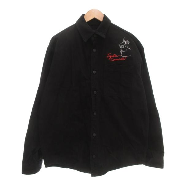 ZARA（ザラ） カバーオール ジャケット S プリント オーバーサイズ 黒