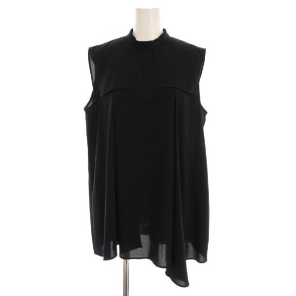 【中古】エンフォルド ENFOLD ノースリーブ ブラウス プルオーバー シャツ 38 黒 ブラック 300GA530-0030 レディース エンフォルド ENFOLD ノースリーブ ブラウス プルオーバー シャツ 38