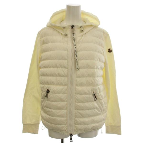 美品 モンクレール マグリア ニット ハイブリット パーカー Sサイズ MONCLER (モンクレール) ナイロン 切替 ジッパーポケット付き ニット