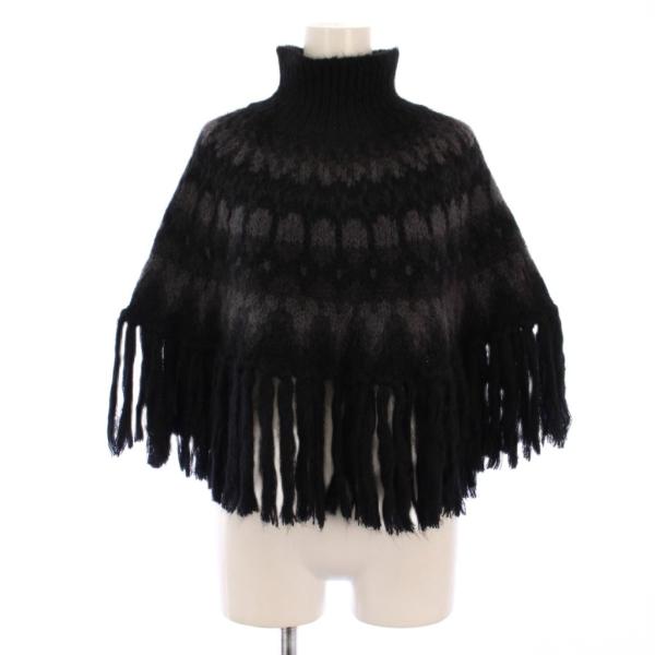 バトナー BATONER MOHAIR NORDIC CAPE ケープ ニットポンチョ モヘヤ 
