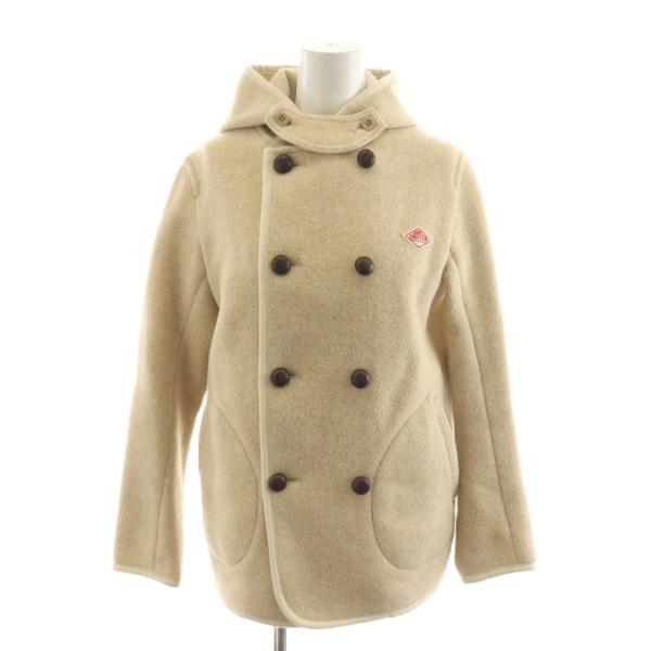 ダントン DANTON ウールモッサダブルジャケット コート フード 34