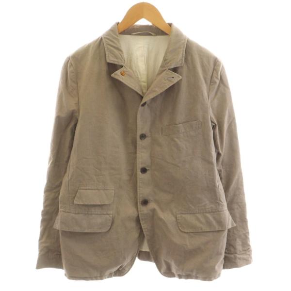 アボンタージ A VONTADE ジャケット シングル コットン 麻 リネン混 S ベージュ /AN17 メンズ