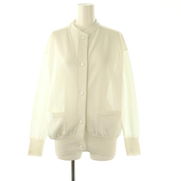 STUNNING LURE ホワイト長袖トップス S 完売 スタニングルアー STUNNING LURE カーディガン クルーネック 長袖 S