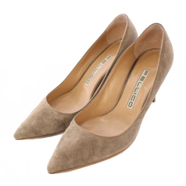 ペリーコ PELLICO パンプス ポインテッドトゥ ハイヒール スエード