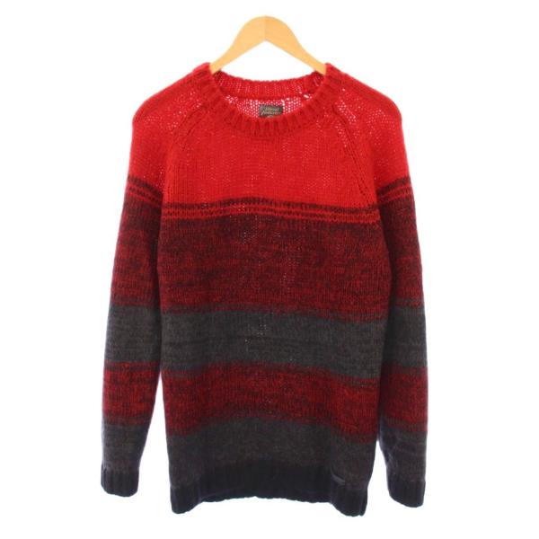 DIESEL（ディーゼル） ニット セーター クルーネック 長袖 ボーダー柄