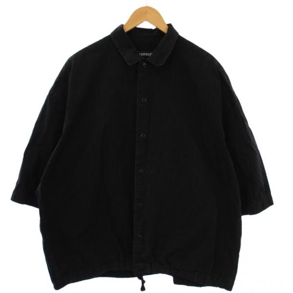 ケイシー CASEY MILI VOLUME SHIRT シャツ 半袖 L 黒 24HC276 /BM