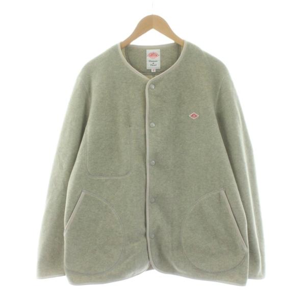 ダントン DANTON FLEECE COLLARLESS JACKET ノーカラーフリース