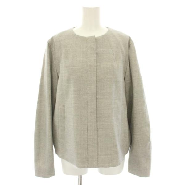 ソージュ SOEJU ストレッチファインノーカラージャケット アウター M