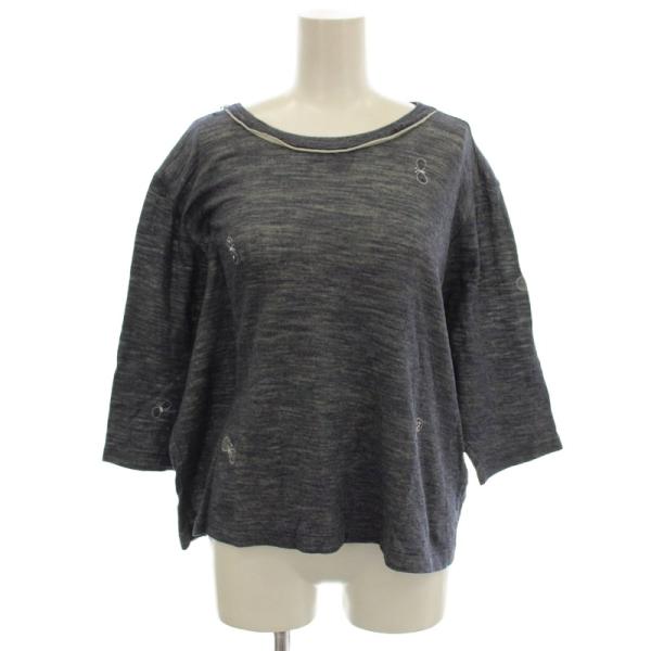 ミナペルホネン mina perhonen choucho カットソー 半袖 Tシャツ 刺繍