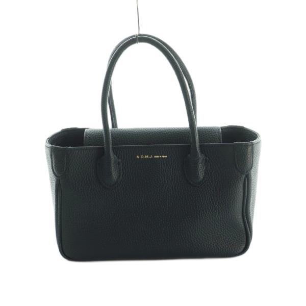 A.D.M.J. 新品！タグ付き、人気のブラック！レザー ハンドバッグ A.D.M.J. 新品！タグ付き、人気のブラック！レザー ハンドバッグ