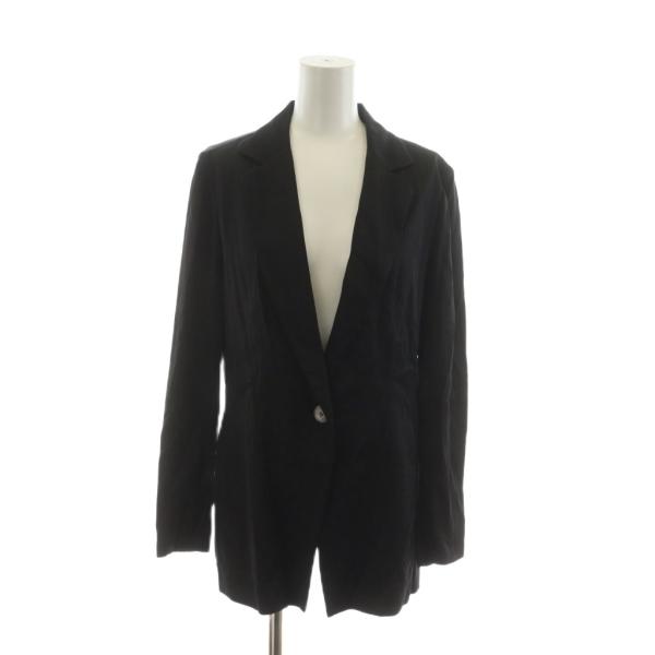 レリアン Leilian テーラードジャケット ブレザー 7 黒 ブラック /RR