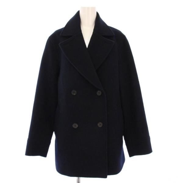 カシミヤ混✨ジェイプレス ピーコート キルティング ブラック Lサイズ ジェイプレス J.PRESS 24AW Jackal 140sソフトメルトン Pコート