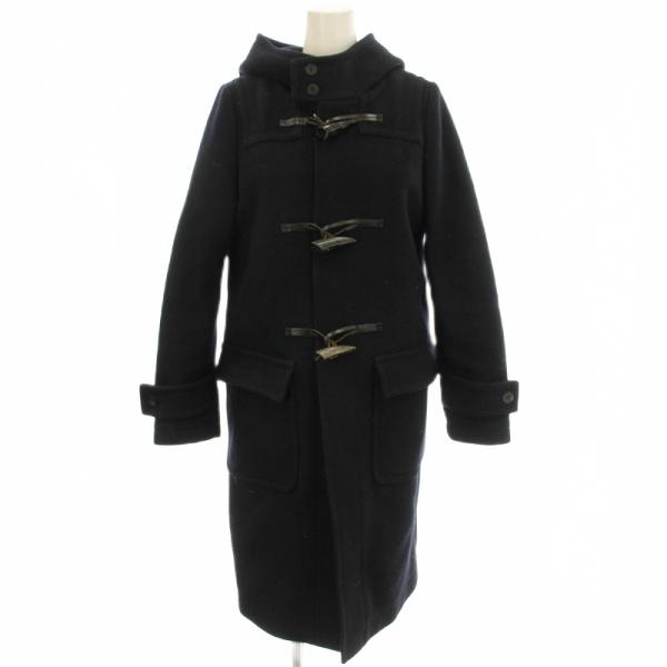 ハイク HYKE ダッフルコート ウール ロング 1 ネイビー 紺 /☆G