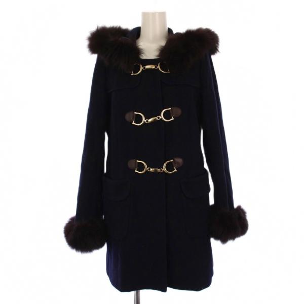 レッセパッセ LAISSE PASSE ダッフルコート ロング フード フォックス