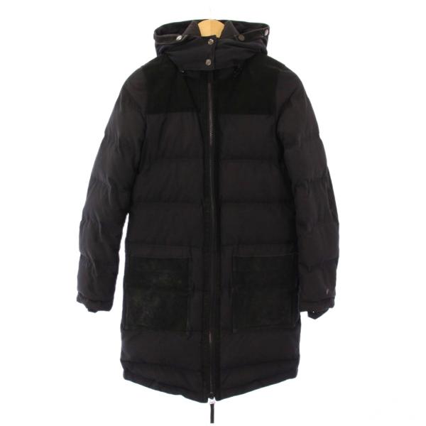 ロンハーマン ダウンジャケット S 紺 Ron Herman フード付 レディース ロンハーマン Ron Herman ダウンコート アウター ロング丈 ジップ