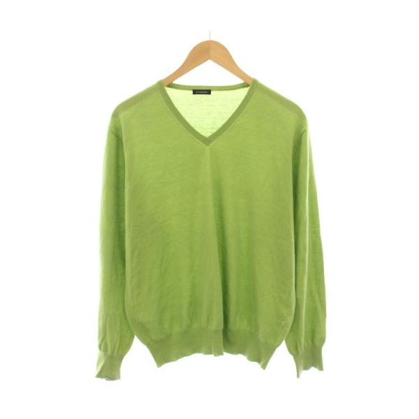 クルチアーニ cruciani ニット セーター Vネック 長袖 薄手 コットン